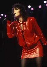 Pat Benatar Red Leather Live On Stage  8x10 Picture Celebrity Print