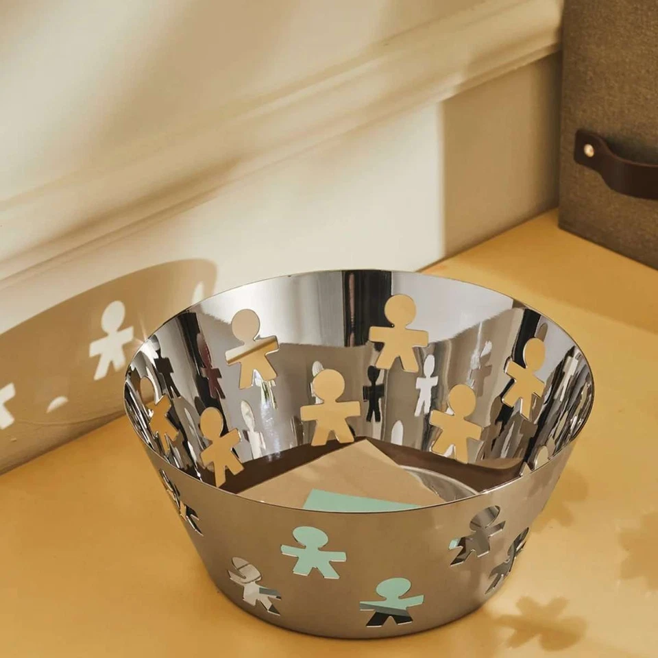 ALESSI Girotondo Cestino Inox 21 cm - Immagine 3 di 3