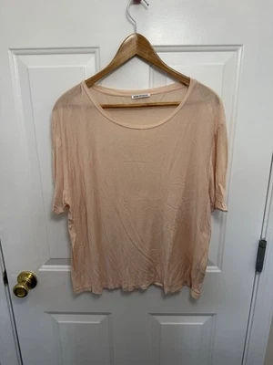 Damen-T-Shirt Acne Studios Pink Wonder Ten Small fließend Freizeit ruhig Luxus - Bild 1 von 4