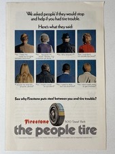 1972 Firestone Tire Print Ad 500 Steel Belt Between You And Tire They Said