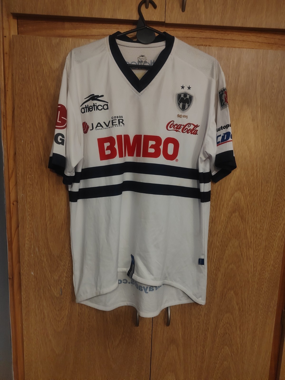Monterrey FC Jersey Soccer AWAY match Worn Season 05/06 9# Atlética 