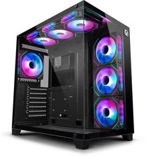 Image of Vibox VTX-5B HEX ATX Mid-Tower Gaming PC Case, RGB Hex Infinity Fans