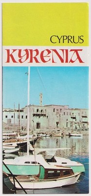 Zypern Kyrenia Reiseprospekt Hafen Burg Karte Reiseführer 60er Jahre