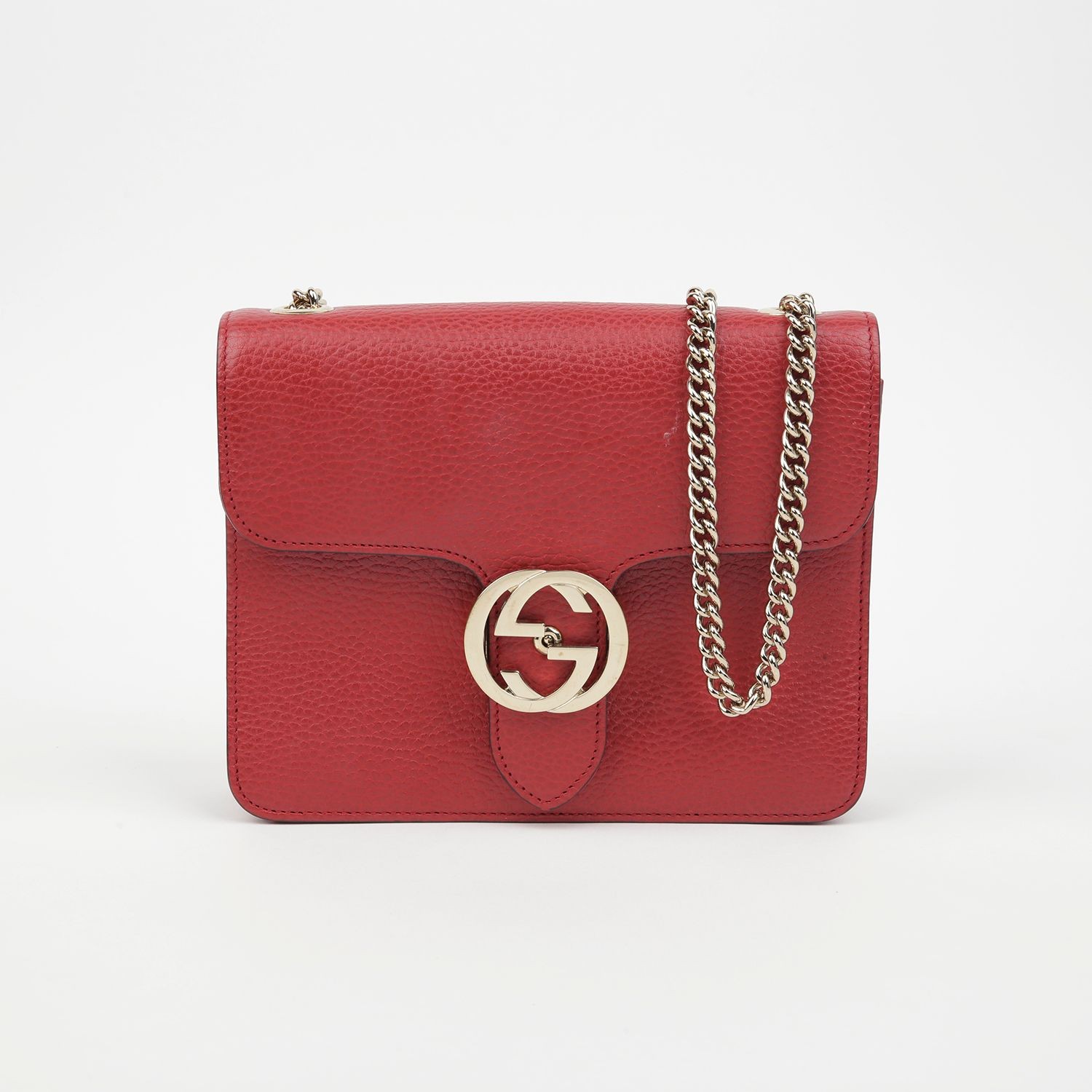 Gucci Interlocking Chain Shoulder Crossbody Bag 5… - image 2