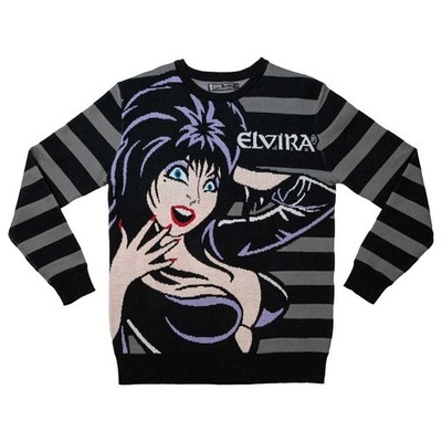 Kreepsville 666 Unisex Elvira Striped Sweater 100% Cotton Knit S-M-L-XL-2XL-3XL