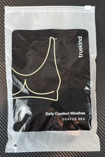 Truekind Daily Comfort Wirefree Shaper Bra Black Size Medium