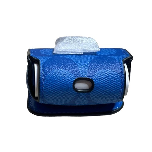 Coach Earbuds Case for the AirPods Pro Signature Coated Canvas Bright Blue - Afbeelding 4 van 7