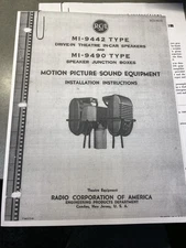 *COPY RARE RCA SPEAKER CONCESSIONAIRE SWITCH DRIVE IN MOVIE THEATRE JBOX MANUAL