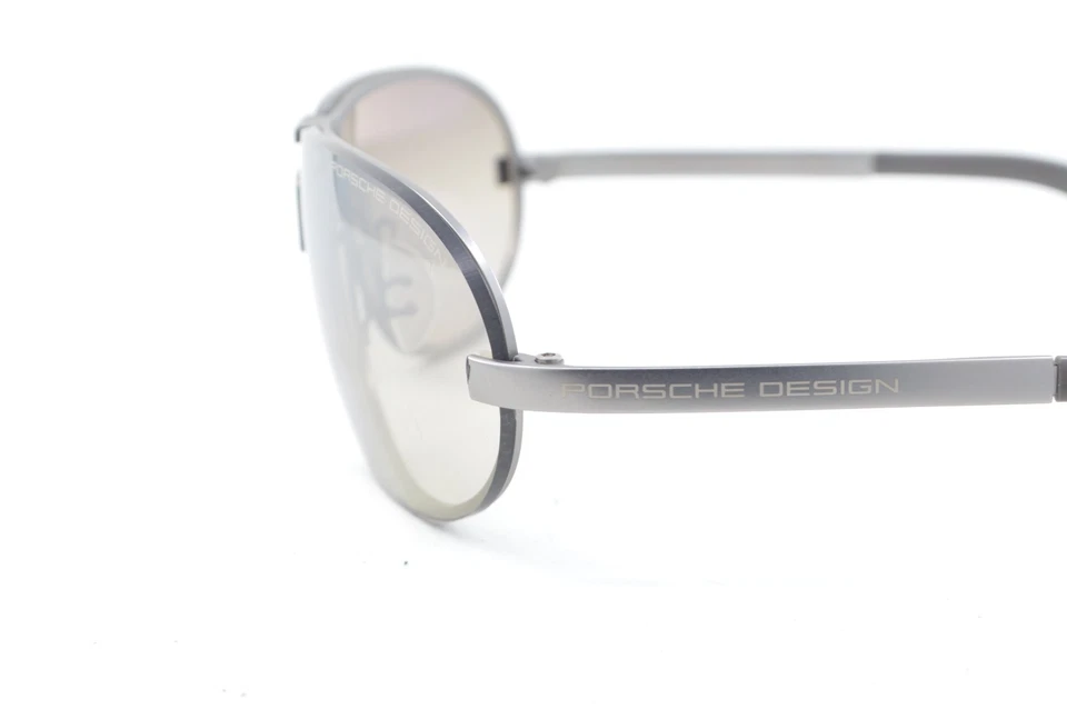 Nuevas gafas de sol Porsche Design 40 años aniversario P'8418 Y plata mate titanio nuevas en caja Foto 3 de 4