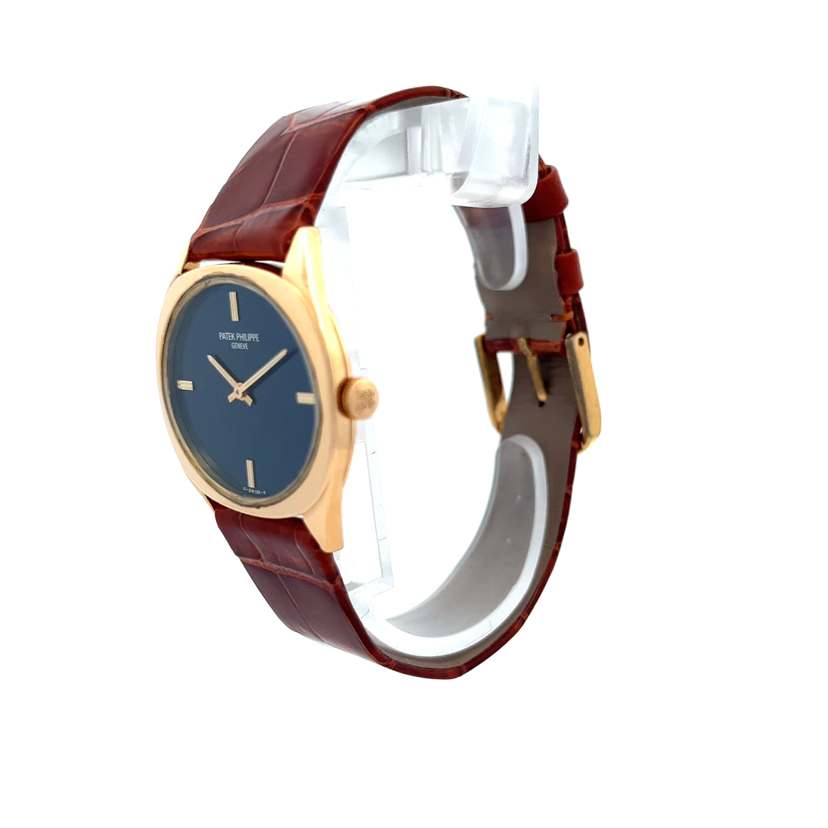 Patek Philippe Ellipse Watch 32mm18k YG Brown Leather Band