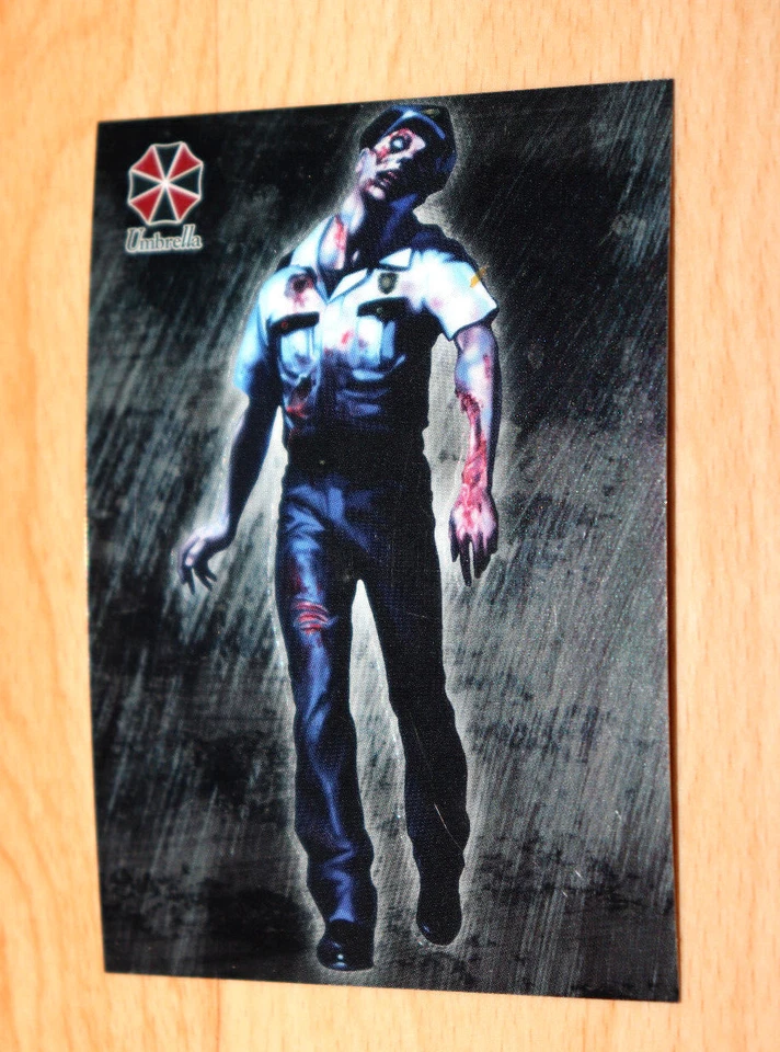 1998 Resident Evil 1 2 3 Wildstorm Trading Card Capcom Monsters Zombie 19 - Image 2 of 3