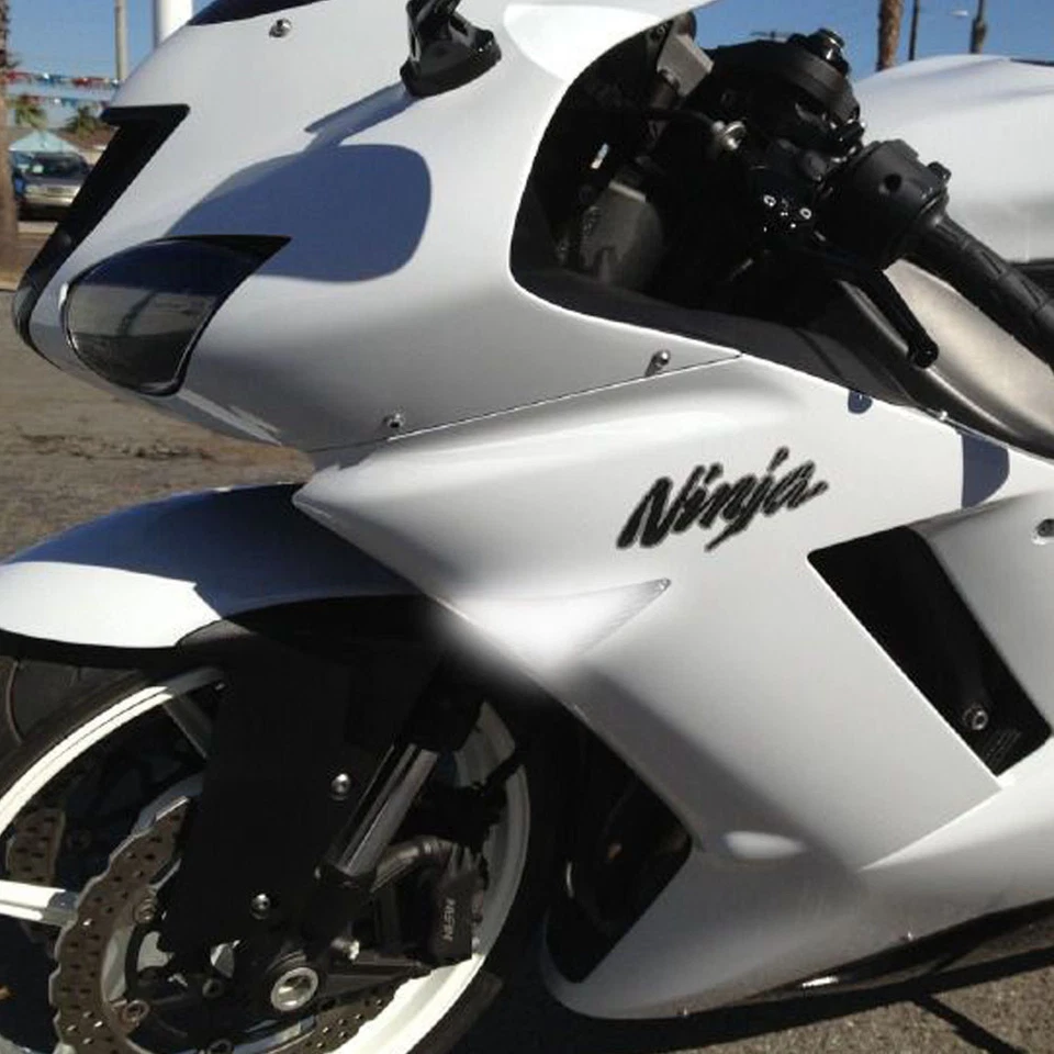 Kit de luces de señal de giro LED Switchback ámbar blanco para 08-18 Kawasaki Concours 14 Foto 2 de 4