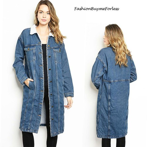Denim Fleece Faux Lamb Shearling Sherpa 