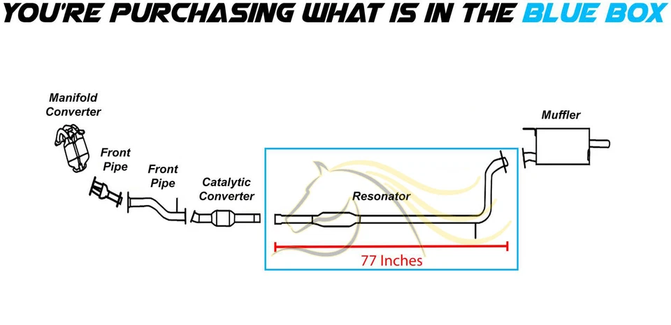 Stainless Steel Resonator Pipe fits: 2004-2012 Mitsubishi Galant 2.4L - Image 3 of 4