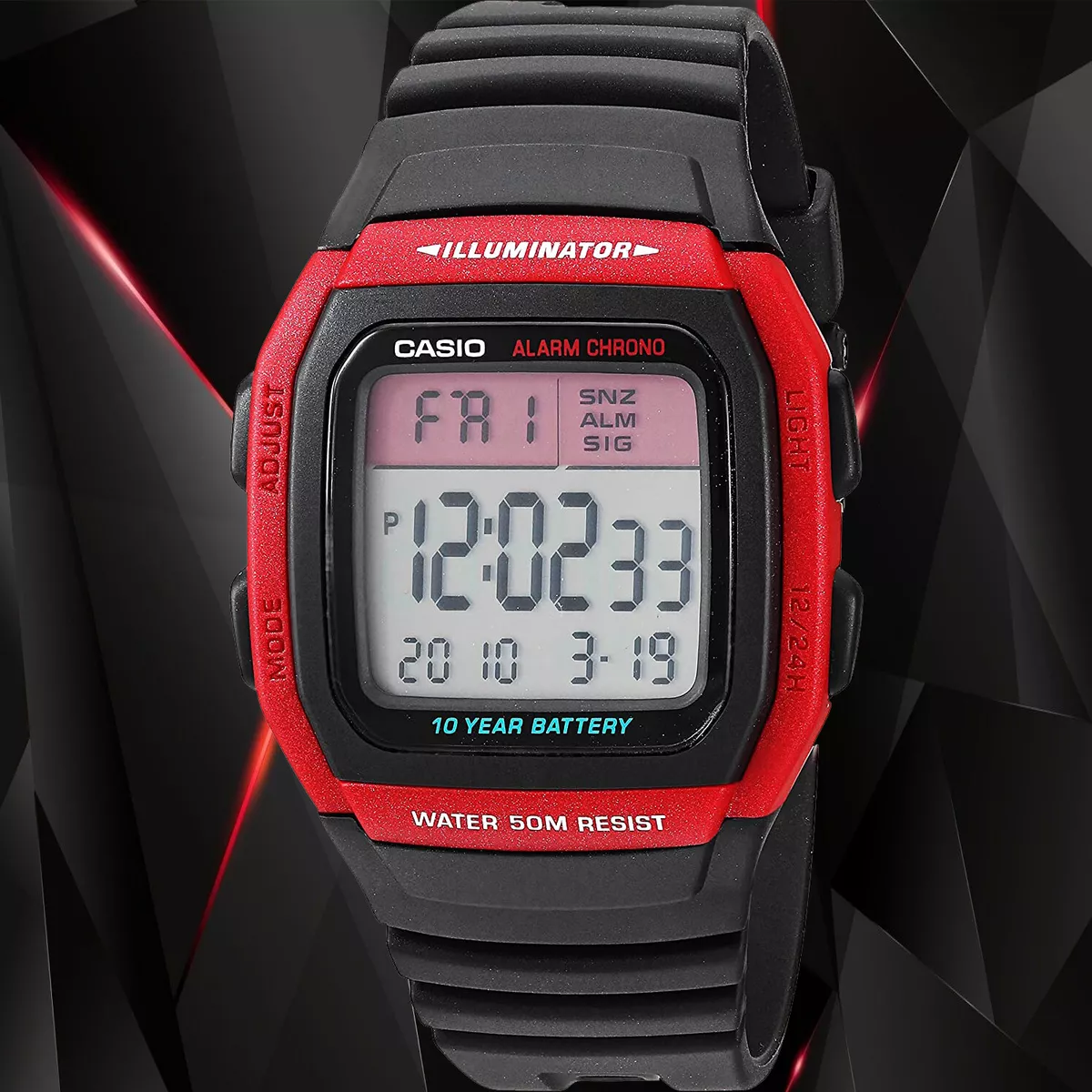 Casio - Men's Digital Sport Watch - Black