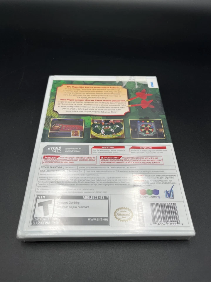 Vegas Party (Nintendo Wii, 2009) Brand New and Sealed - Image 3 of 3