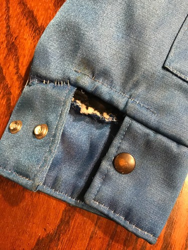 Vintage Walls Blizzard Pruf Blue Insulated Work Jacket (I1) - Picture 7 of 12