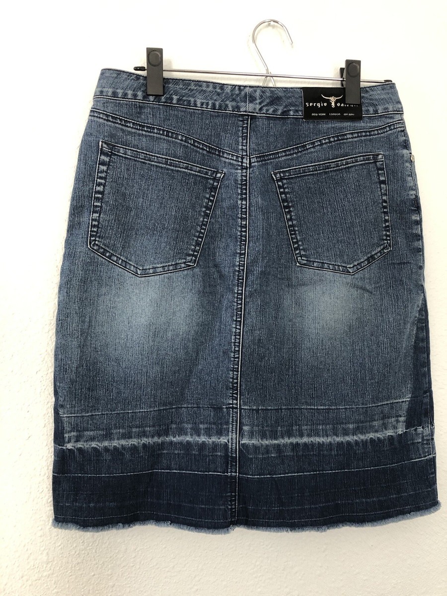 Sergio Valente Blue Jean Skirt Size Medium UK