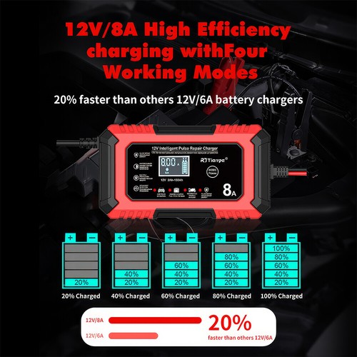 Car Jump Starter 8A Portable Power Bank Pack Battery Trickle Charger Booster 12V - Picture 5 of 20