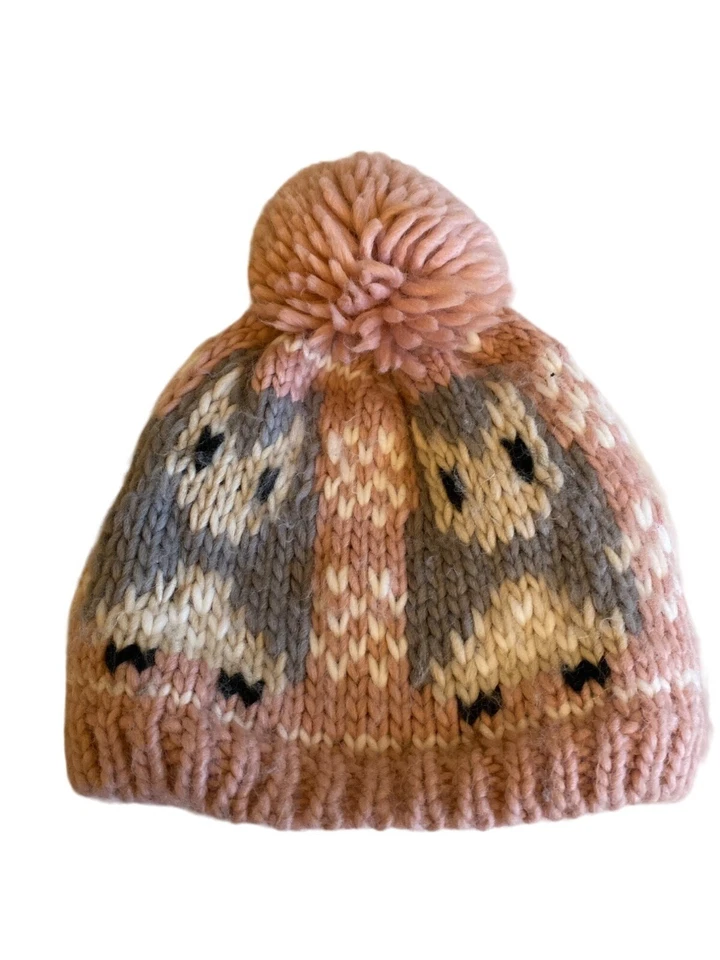 Sombrero San Diego Rosa Gris Medias Sombrero Pom Pom Top Juvenil Talla 4-6 años Foto 4 de 4