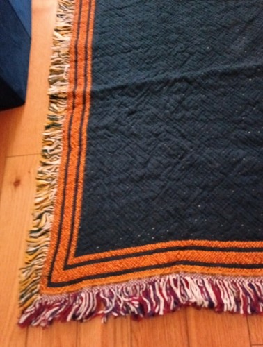 Order Of The Eastern Star OES Tapestry Throw Blanket 44" X 62" Fringed - Picture 6 of 6