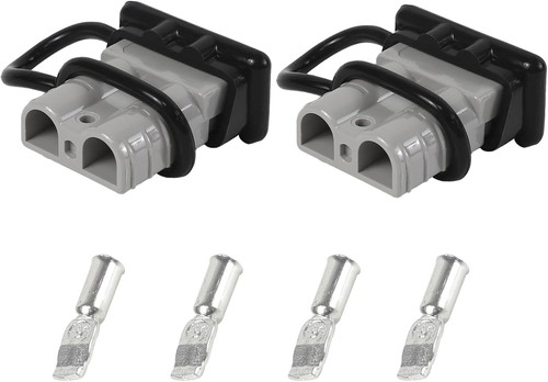 Battery Quick Connect Disconnect 6-12 Gauge Wire Plug Kit, 12-36V DC 50A-2 Pack - 第 1/6 張圖片