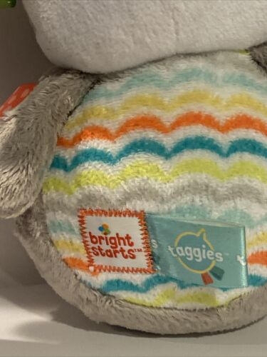 Bright Starts Taggies Wackel- und Glockenspiel Welpe 8 Zoll Hund grau Stofftier Plüschtier - Bild 6 von 21