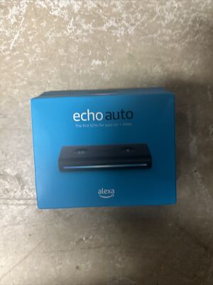 AMAZON ECHO AUTO SMART SPEAKER WITH ALEXA IN BLACK -  BRAND NEW
