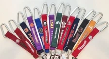 Carabiner Lanyard Keychain 8" NCAA Pick Your Team College