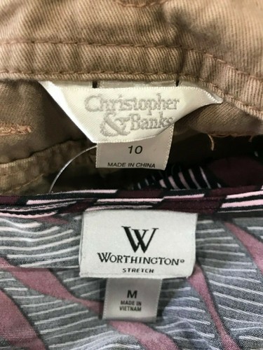 Pre-Owned Christopher & Banks Pants size 10 with Worthington Shirt size Medium - Picture 10 of 10