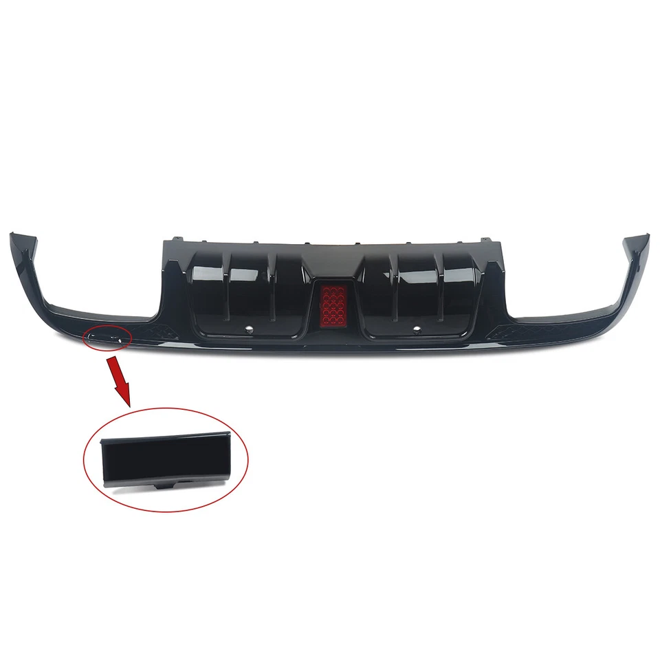 Rear Diffuser Lip W/Exhaust Tips For Mercedes-Benz C-Class W205 C300 C63 C43 Foto 4 de 4