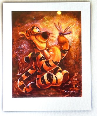 Disney Darren Wilson Tigger and the Firefly  Art Print 16 x 20 More Sizes