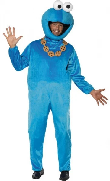 Mens Sesame Street Cookie Monster Costume
