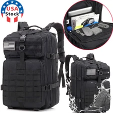 45L Men's Outdoor Military Tactical Backpack Rucksack Camping Hiking Travel Bag