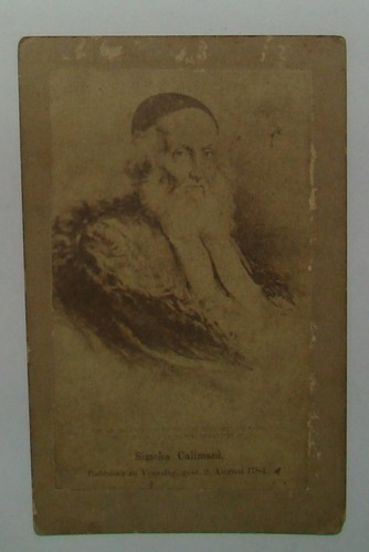 Foto rabbino ebraico judaica antico SIMCHA CALIMANI VENEZIA VENEZIA ITALIA RARA - Foto 2 di 3