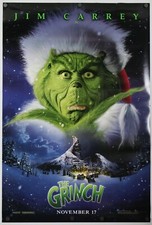 El Grinch - Póster original de la película DS D/S 27x40 - 2000 Navidad Jim Carrey