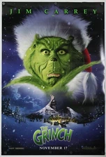 The Grinch - original DS movie poster  D/S 27x40 - 2000 Christmas Jim Carrey