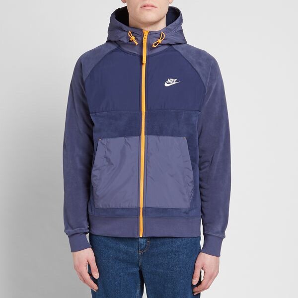 ポルテ フルジップジャケット サイズ130 NEW Nike Polar Fleece Full Zip Hoodie Jacket - Midnight Navy