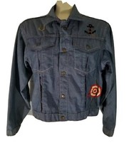 Vintage Rare Union made Denim Jacket/Shirt Custom embroidery Snap Button