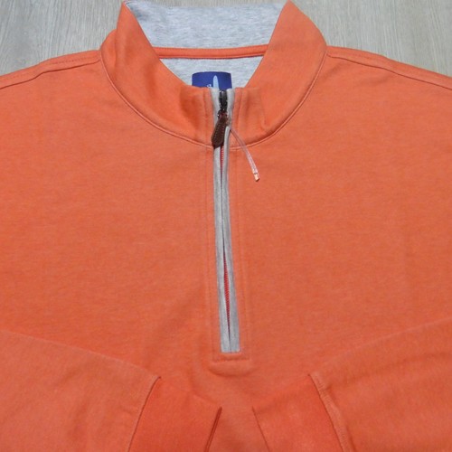 JOHNNIE-O Mens XL SULLY PULLOVER ORANGE 1/4 ZIP GOLF SWEATSHIRT JMKO4460 - Picture 12 of 15
