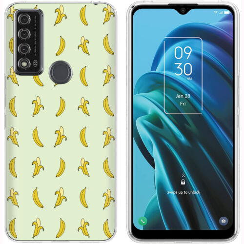 Slim Phone Case for TCL 30 XE/30XE/30 V/30V, Cute Bananas Print, USA