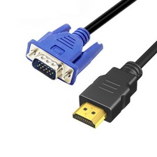 1.5M 5ft HDMI Male to SVGA VGA M Converter A/V Cable Lead