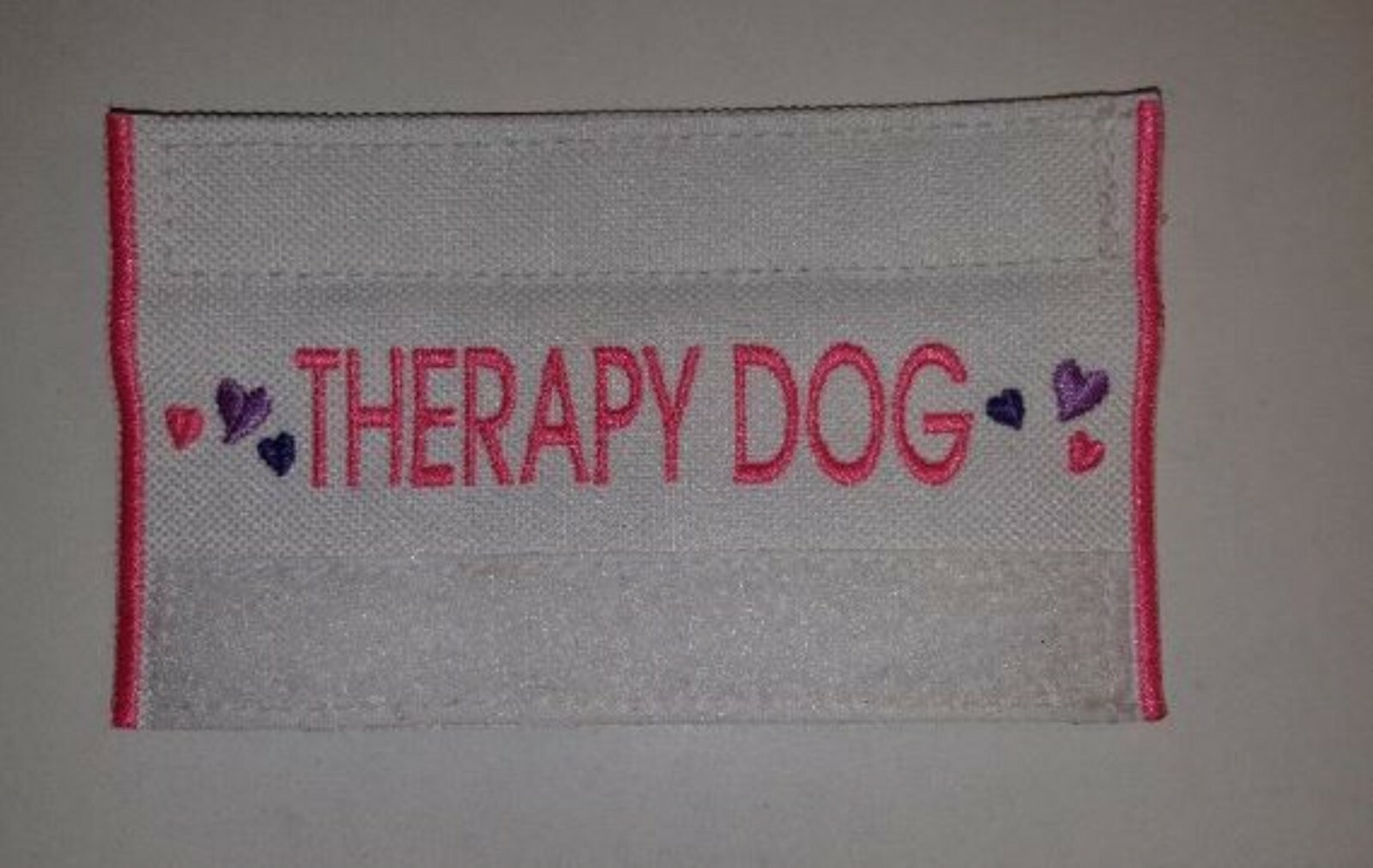 PREMIUM No Sew Dog Collar Leash Wrap Sleeve Cuff THERAPY DOG W/ MULTIHEARTS eBay