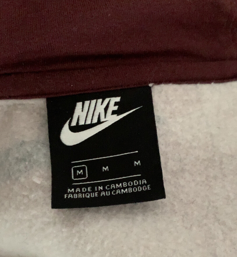 Nike Tech Fleece Tracksuit Size MEDIUM | Burgundy Camo ✅Authentic Rare Deadstock image 3