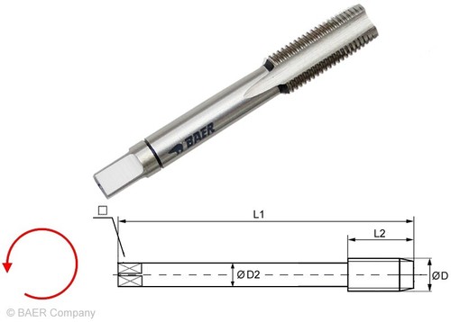 Linksgewinde Gewindebohrer Gewindeschneider M, MF HSS Handgewindebohrer ab M3 - Bild 21 von 26
