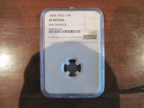 1800 Peru 1/4 Reale NGC Graded SF Details