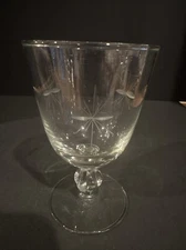 LIBBY STAR Glow Goblet   MADE IN  U.S.A. Set Of Two