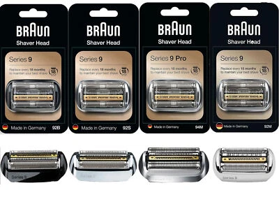 ACCESSORI PER RASOI Braun Serie 9 9 9Pro 92M 92B 92S 94M testina di ricambio testina di rasatura