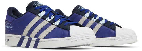 adidas Superstar Extended Midfoot Stripes Indigo Blue Purple GY3415 Shoe Size 10