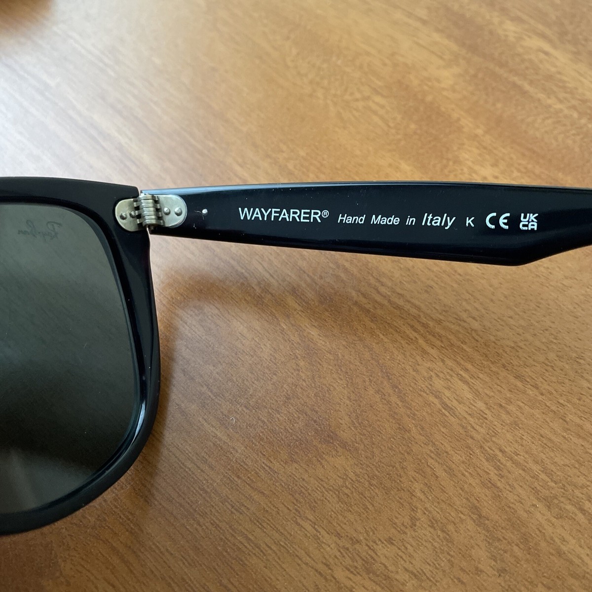 Ray-Ban RB2140 54-18 Original Wayfarer Sunglasses Black Dark Green